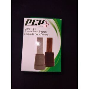 Personal Care Products, PCP cane tips: 6103- 1”, color-black, includes 2 tips